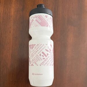 lululemon athletica White and Pink Water Bottle